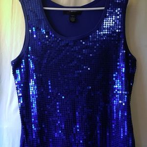 Denim 24/7 beaded tank